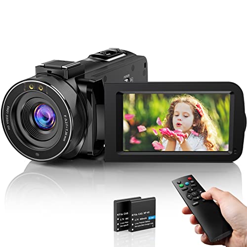 Videocámara FHD 1080P 30FPS 36MP IR visión nocturna Cámara para grabar  videos para , Vlogs Pantalla IPS de 3.0'' con rotación de 270 Zoom